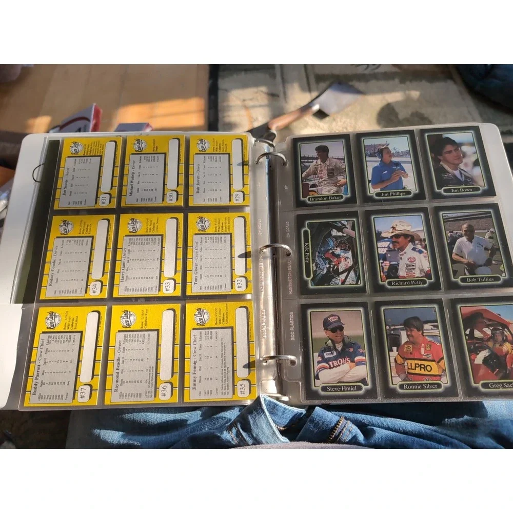Vintage 1989 NASCAR Winston Cup Collectable Maxx Race Cards‎ 200 Set Binder